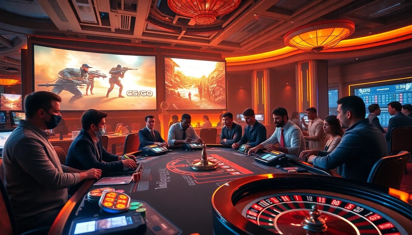 Gamblers placing bets on แทง CS:GO E1 Sport อัตราต่อรองดีที่สุด amidst an exciting eSports scene.