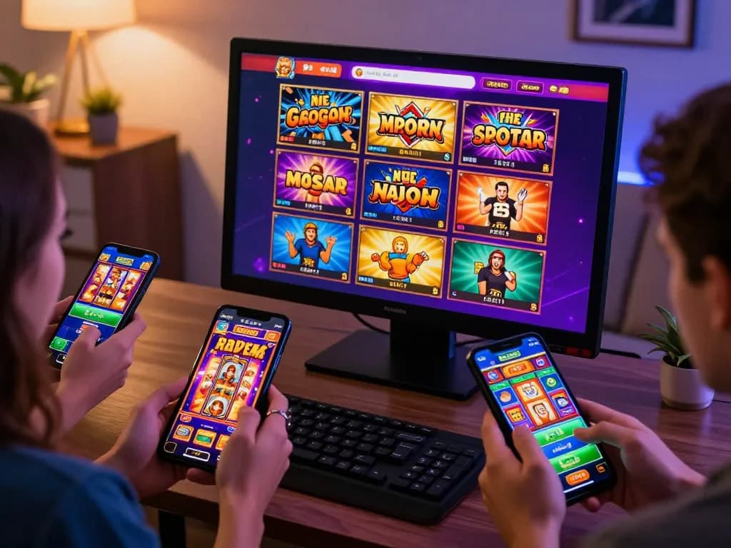 Engaging online casino gameplay on mobile showing players enjoying slot gacor.