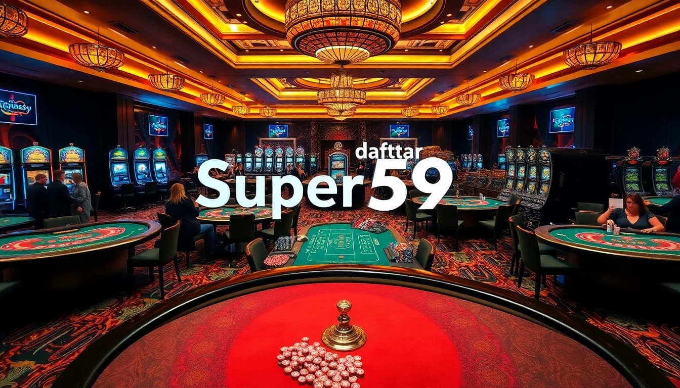 Experience the thrill of Super59 daftar with engaging casino gameplay, vibrant tables, and excited players.
