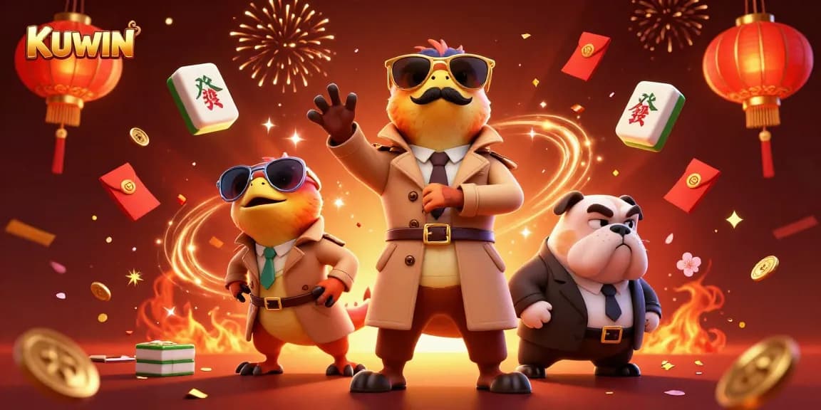 Experience exhilarating fun at KUWIN with vibrant game elements and engaging characters.