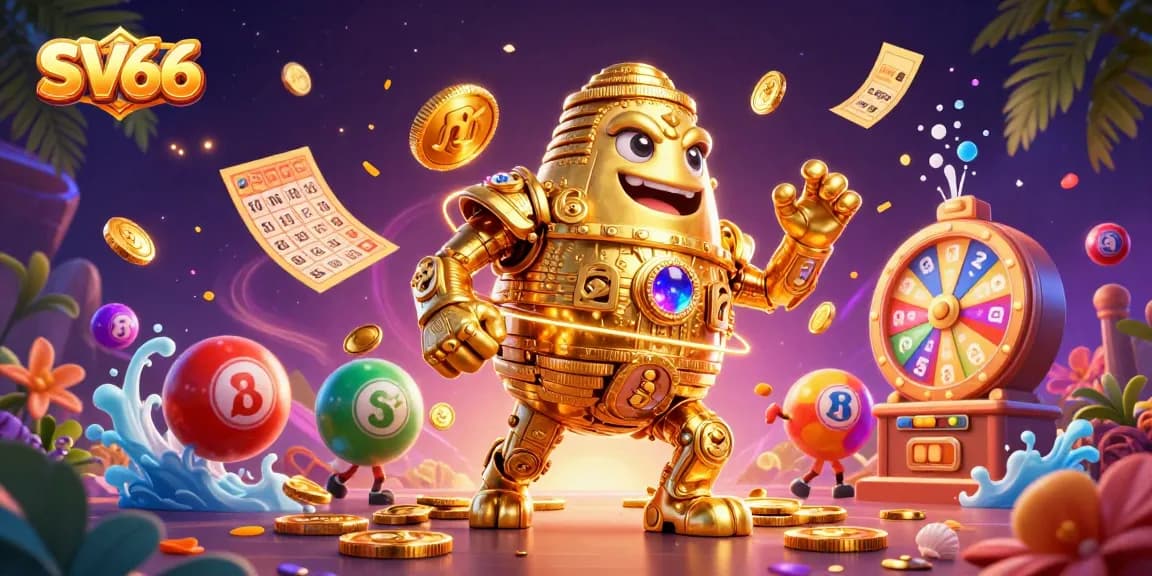 Experience thrilling gameplay at SV66 with vibrant symbols and dynamic casino elements.