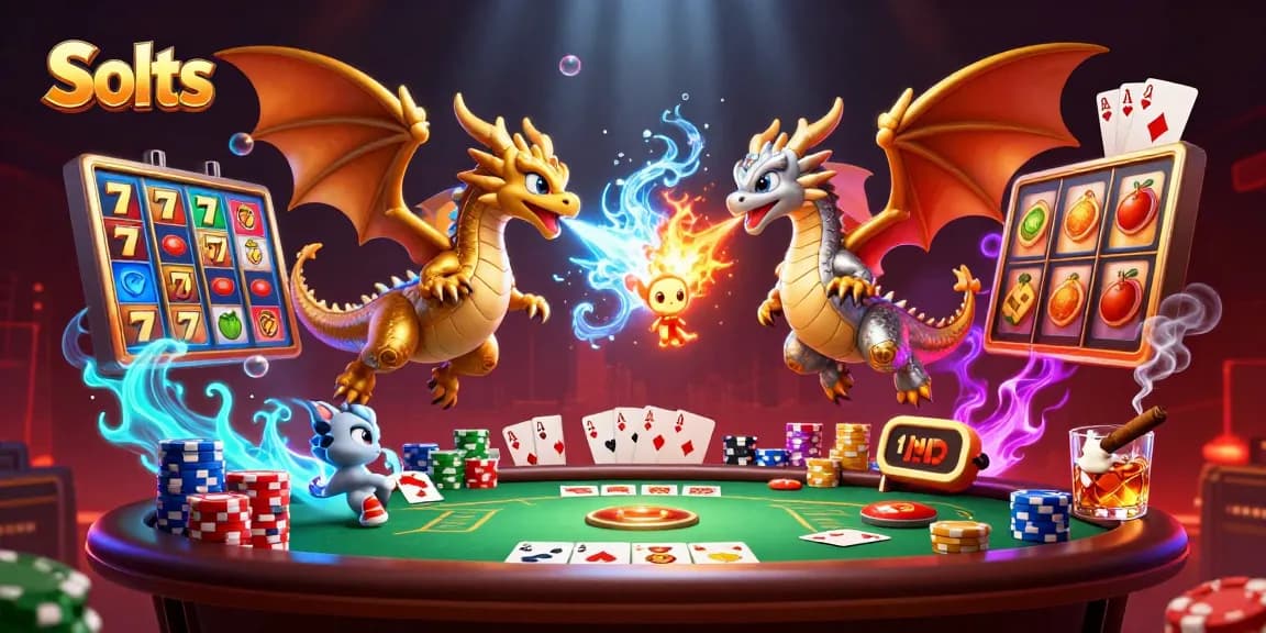 Engage with thrilling Slots action featuring dragons, jackpot counters, and vibrant casino elements.