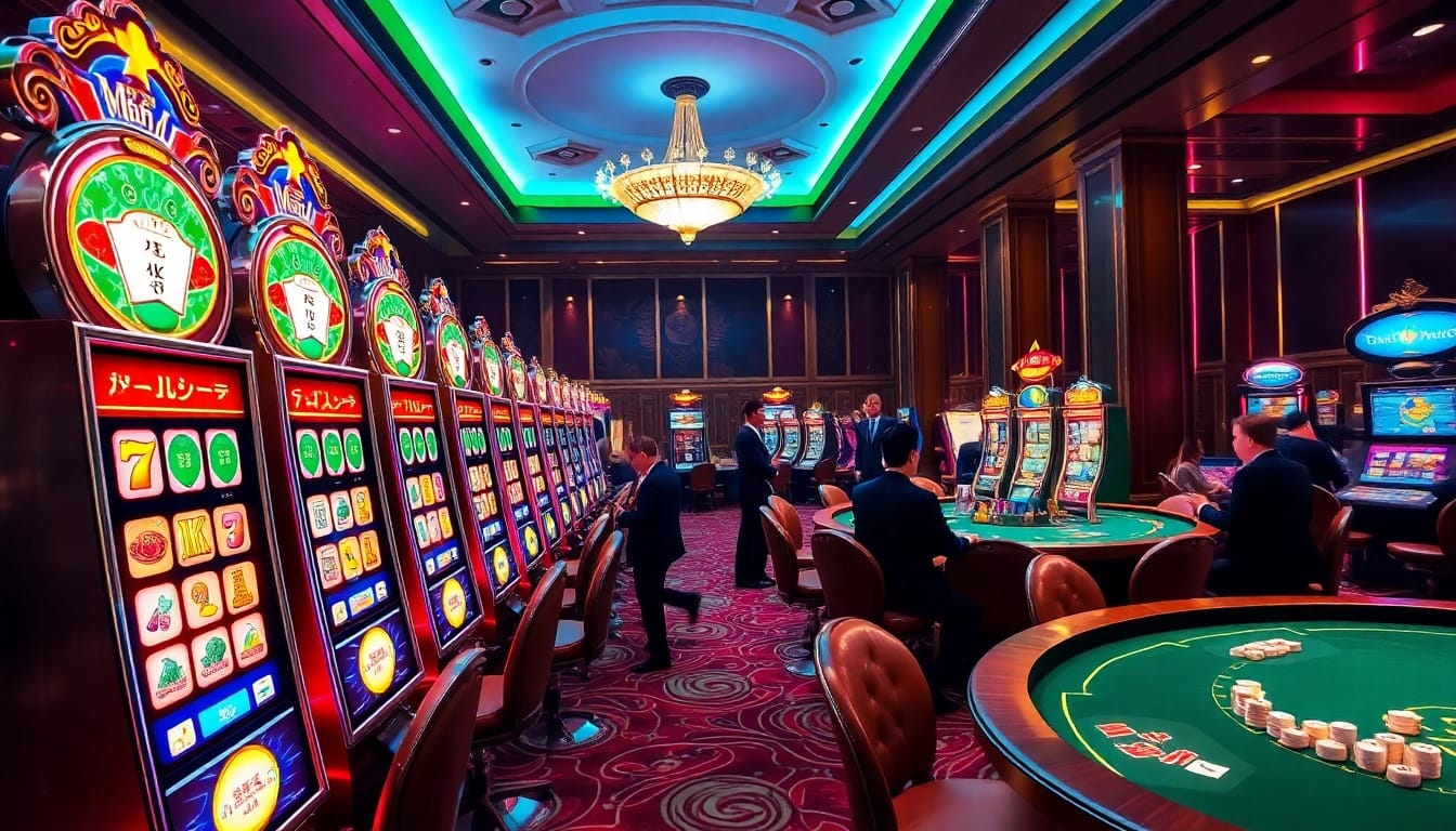 Slot Mahjong Ways 2 game displayed in a vibrant casino atmosphere, highlighting jackpot excitement.