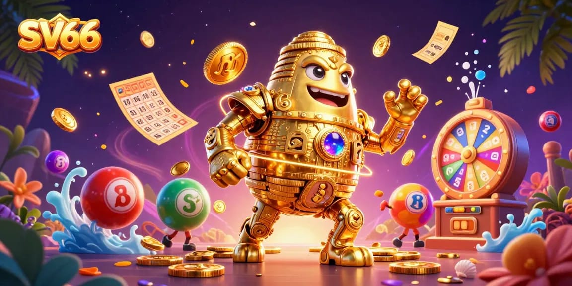 Experience thrilling gameplay at SV66 with vibrant symbols and dynamic casino elements.