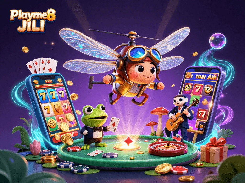 เล่นเกมคาสิโนออนไลน์ที่ Playme8 JILI Pragmatic Play Joker ด้วยการ์ตูน 3D ที่น่าสนใจ