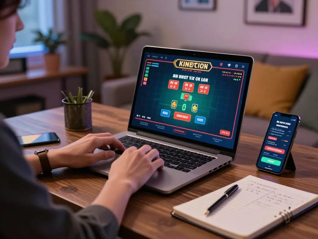 Player strategizing during a live dealer game on RED88, enhancing gaming experience at home.