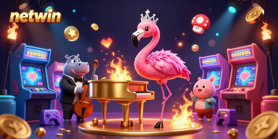 Experience vibrant gaming excitement and entertainment with Netwin's captivating casino scene.