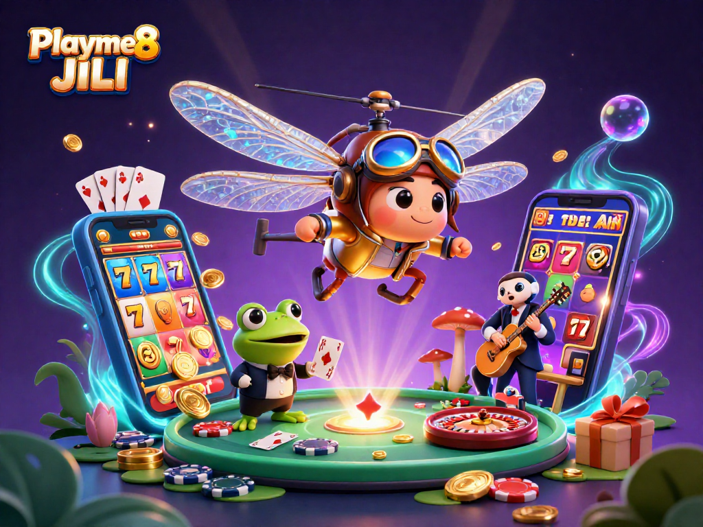 เล่นเกมคาสิโนออนไลน์ที่ Playme8 JILI Pragmatic Play Joker ด้วยการ์ตูน 3D ที่น่าสนใจ