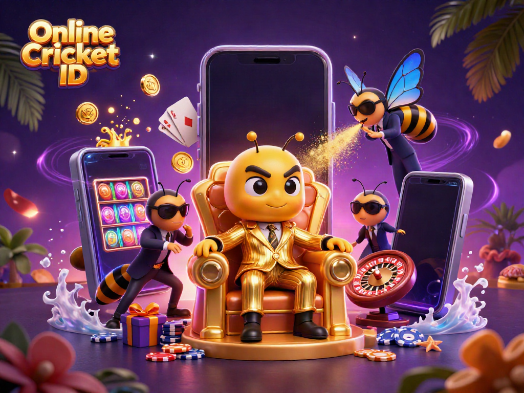 Experience the excitement of betting with a verified Online Cricket ID through vibrant casino elements.