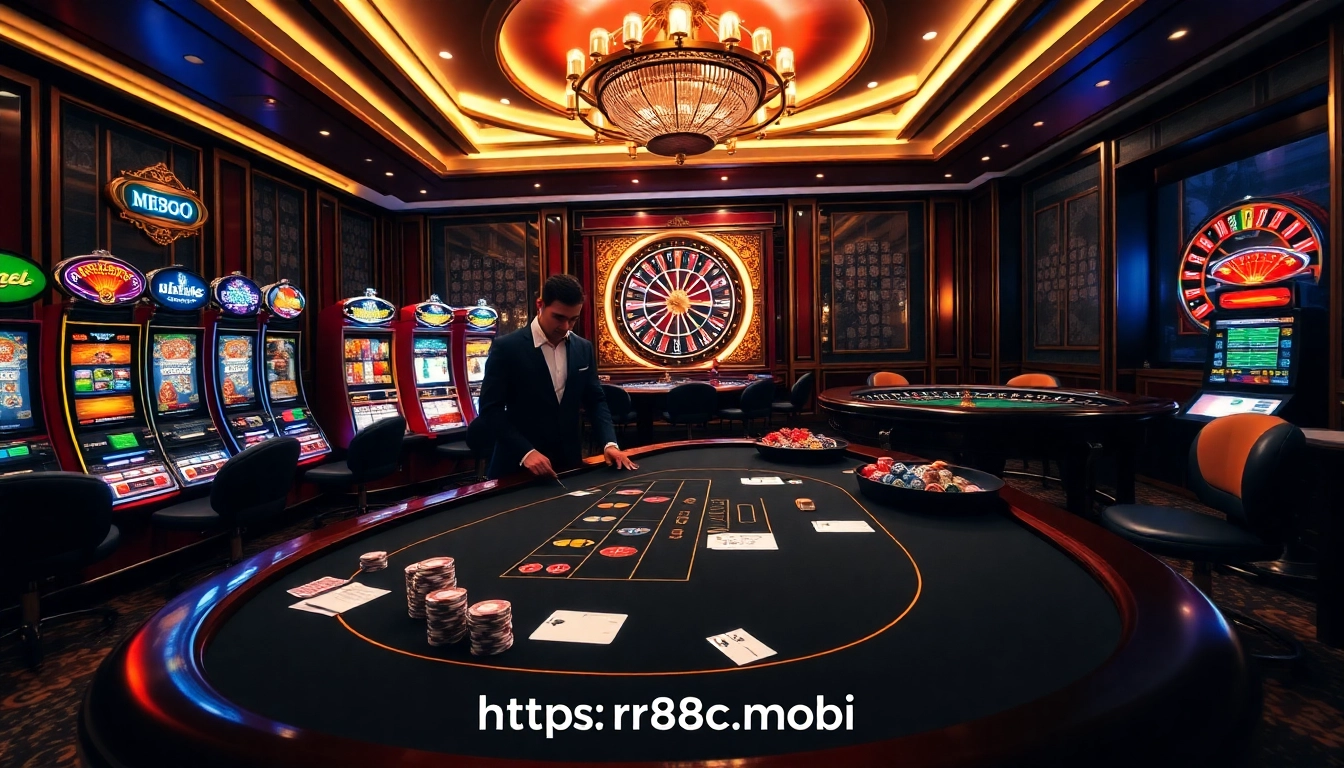 Engage with the thrilling atmosphere of online gambling at https://rr88c.mobi/ featuring luxurious casino elements.