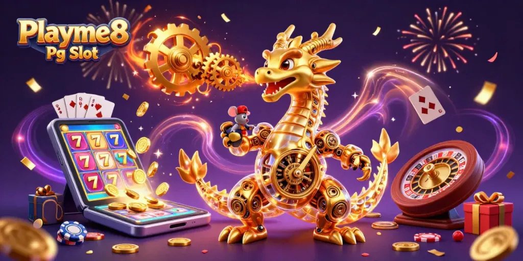 เล่น Playme8 Pg Slot เป็นเกมสล็อตออนไลน์ที่มีความสนุกตื่นเต้นและรางวัลมากมาย