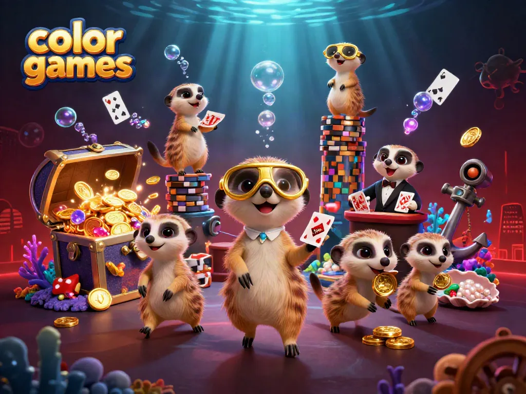 Engage in colorful games as meerkats run an exciting casino operation filled with treasures.