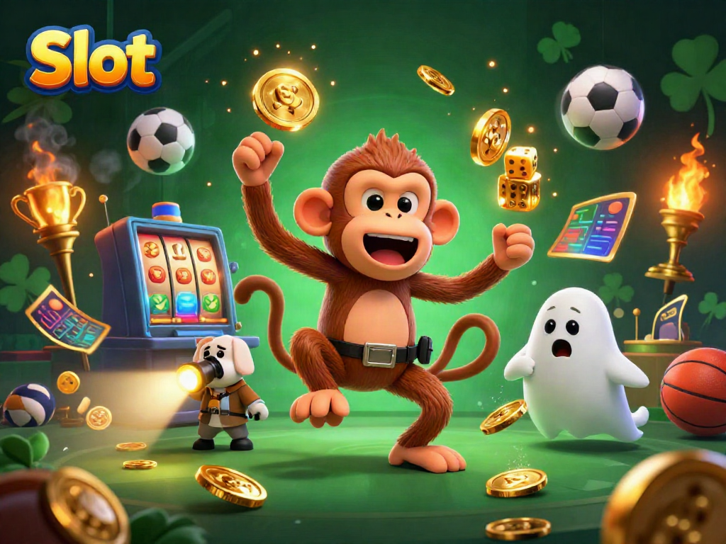 Menangkan Slot dengan simbol keberuntungan dan karakter menyeramkan di kasino yang dihantui.