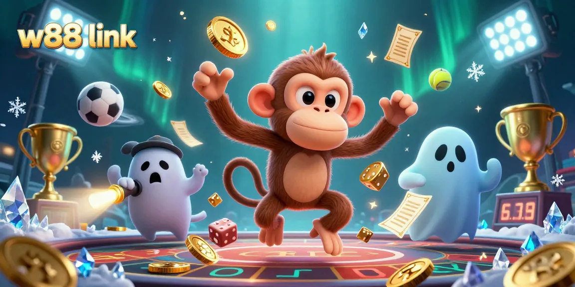 Experience thrilling gameplay with w88 link in a vibrant casino scene featuring entertaining sports elements.