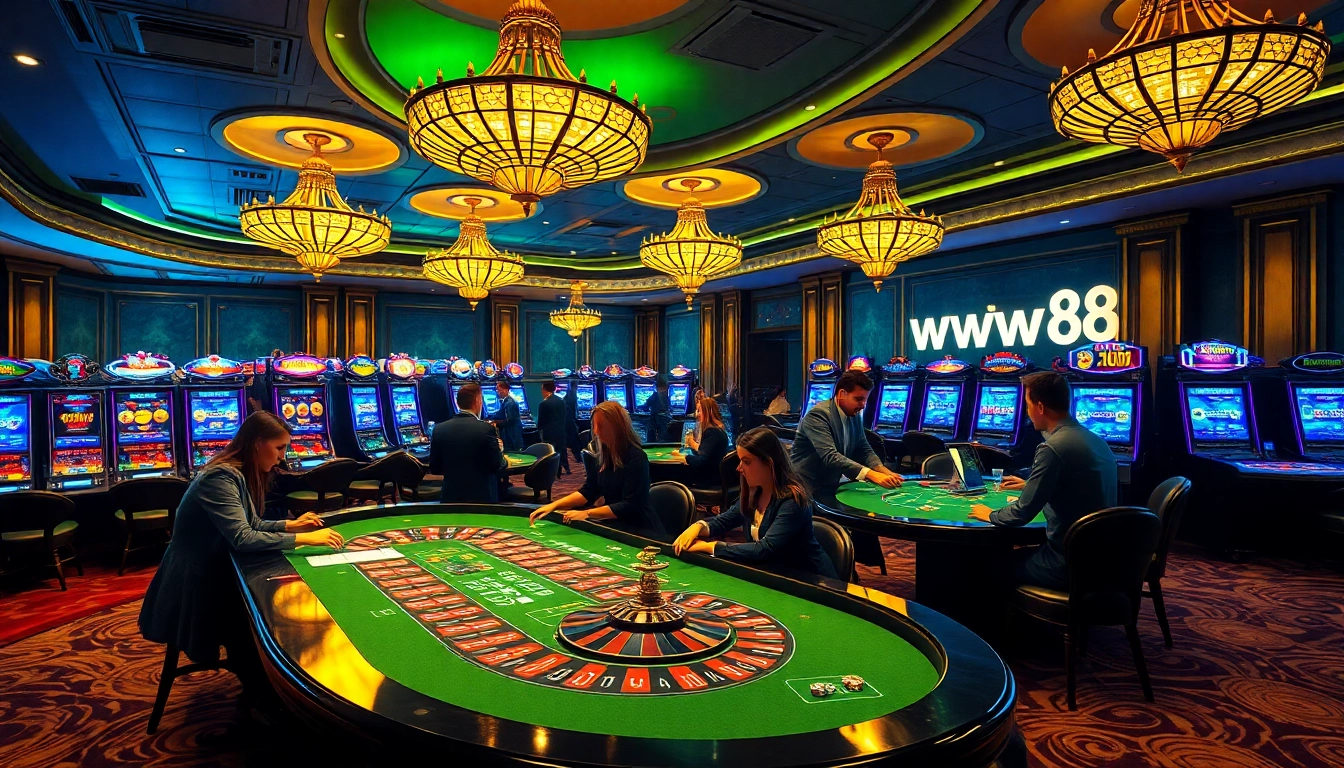 Experience the thrill of ww88 with vibrant casino games and excited players.