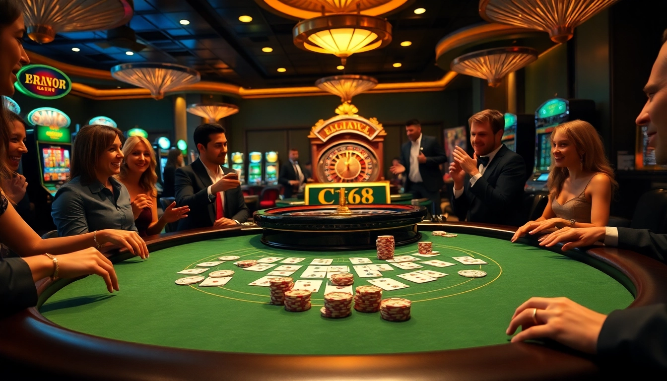 Experience the excitement at C168 with players enjoying thrilling casino games.