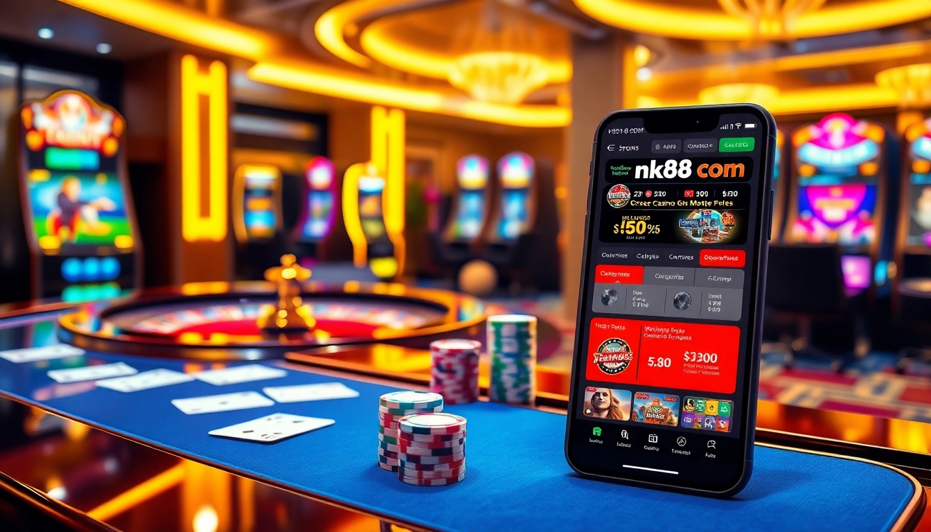 Engage with nk88 com’s vibrant online casino featuring live poker, roulette, and fast betting interfaces